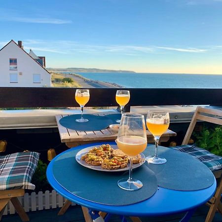Ferienwohnung Duplex Avec Jacuzzi Vue Imprenable Sur La Baie De Wissant Exterior foto