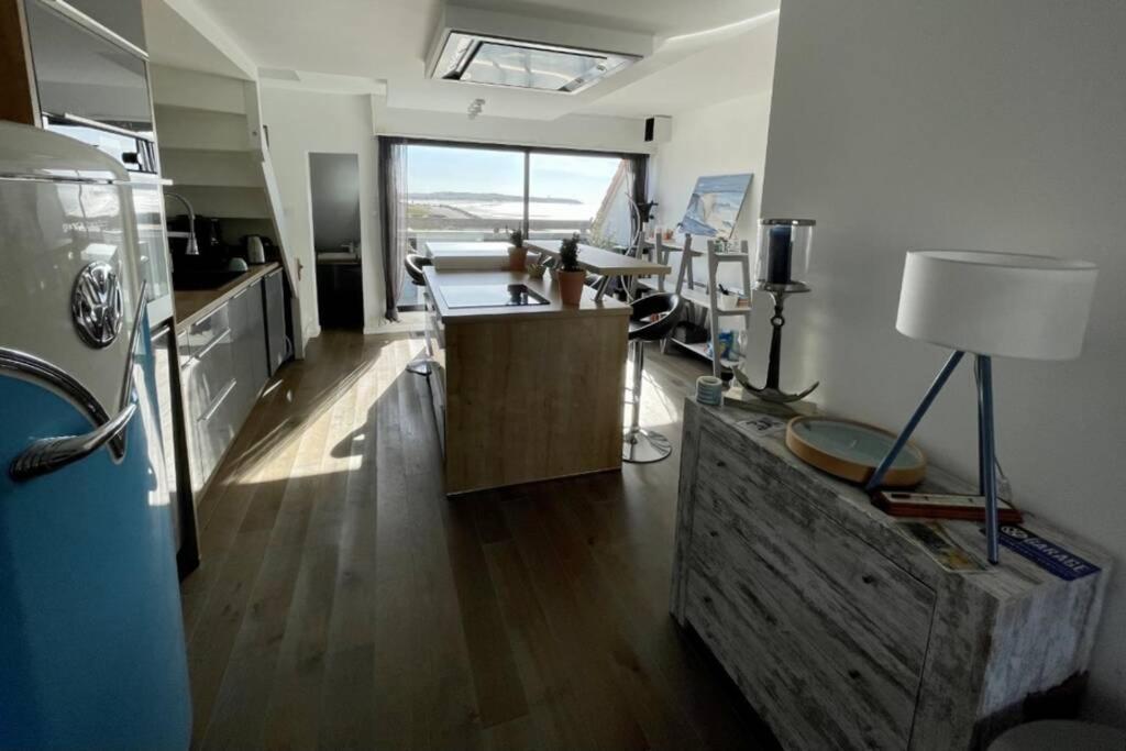 Ferienwohnung Duplex Avec Jacuzzi Vue Imprenable Sur La Baie De Wissant Exterior foto
